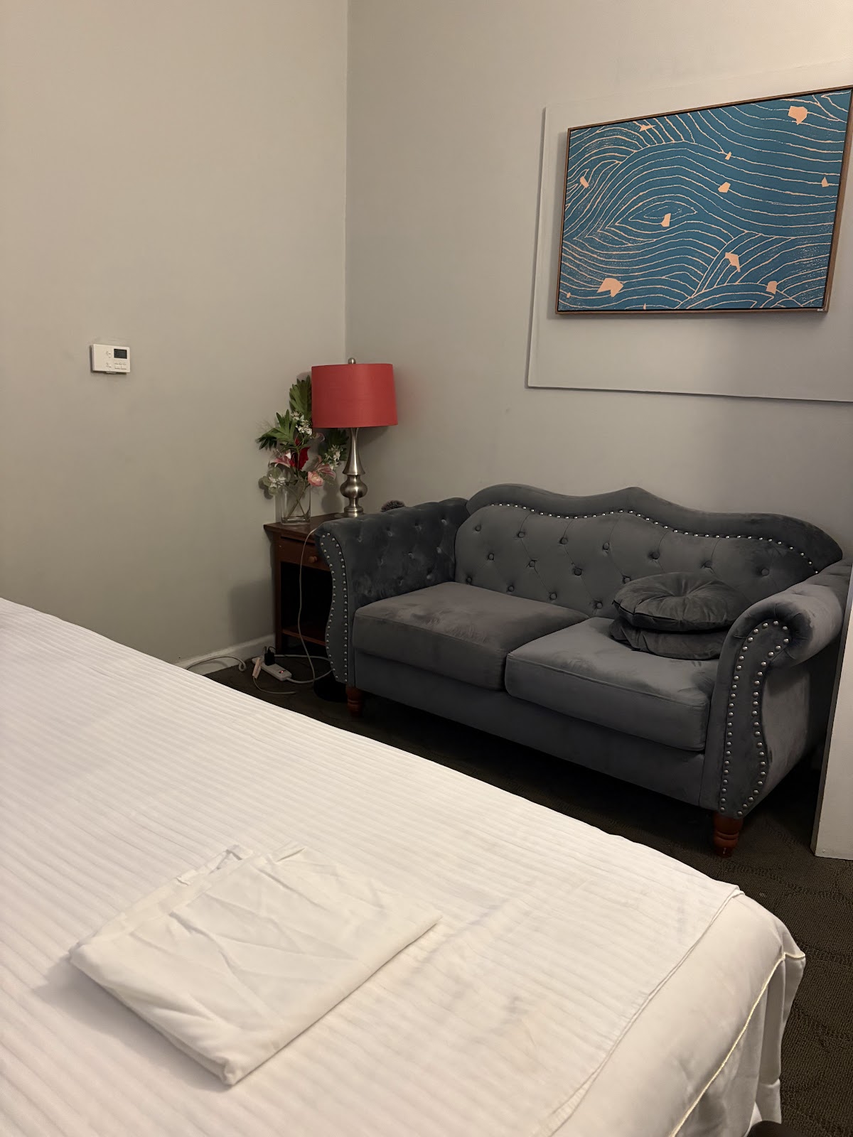 Bright massage room with a clean treatment table