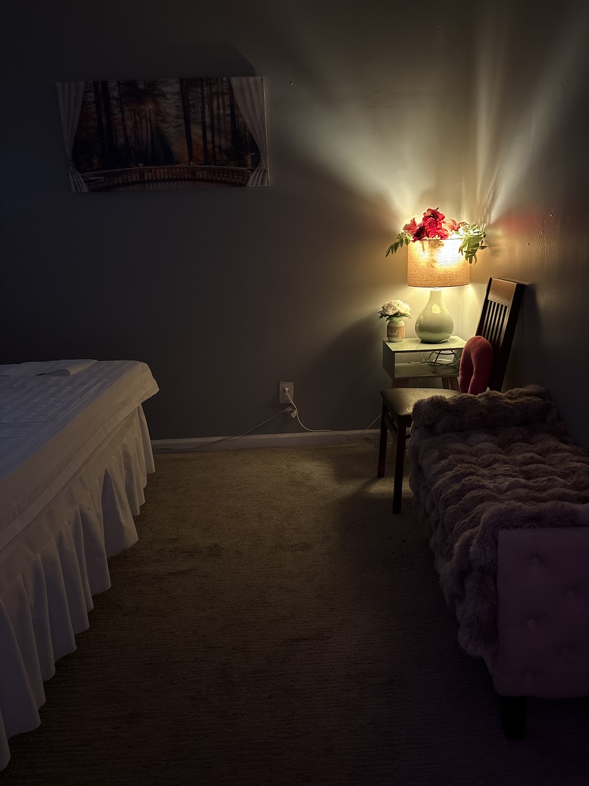 Comfortable private treatment room